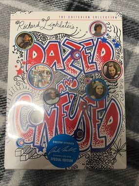 Dazed and Confused Criterion Collection Blu-ray - Red & Blue Artwork